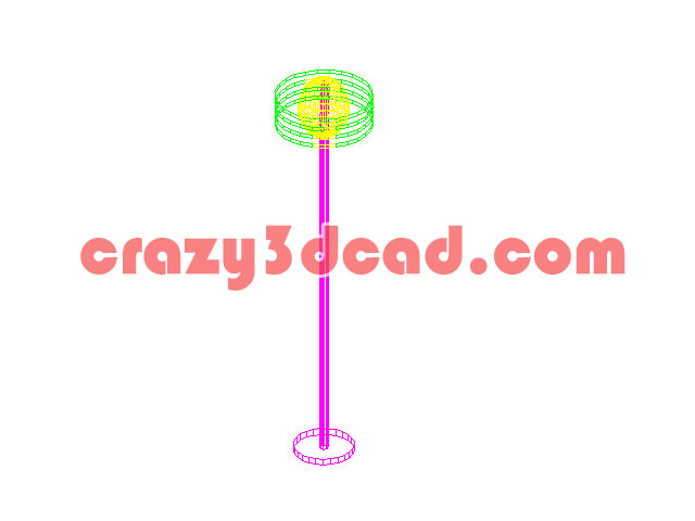 Beautiful floor lamp Cad 3D model